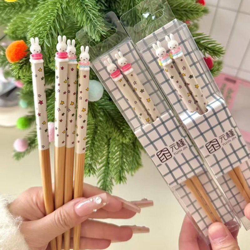 3D Printing Household Items - Schattige Miffy gelicenseerde bamboe eetstokjes 3D