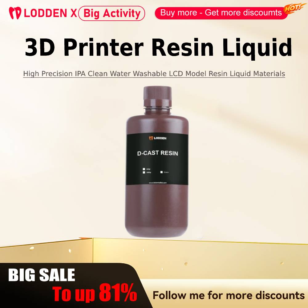 3D Printing Pdf - Lodden 3D Printer Hars Vloeistof 385/405nm
