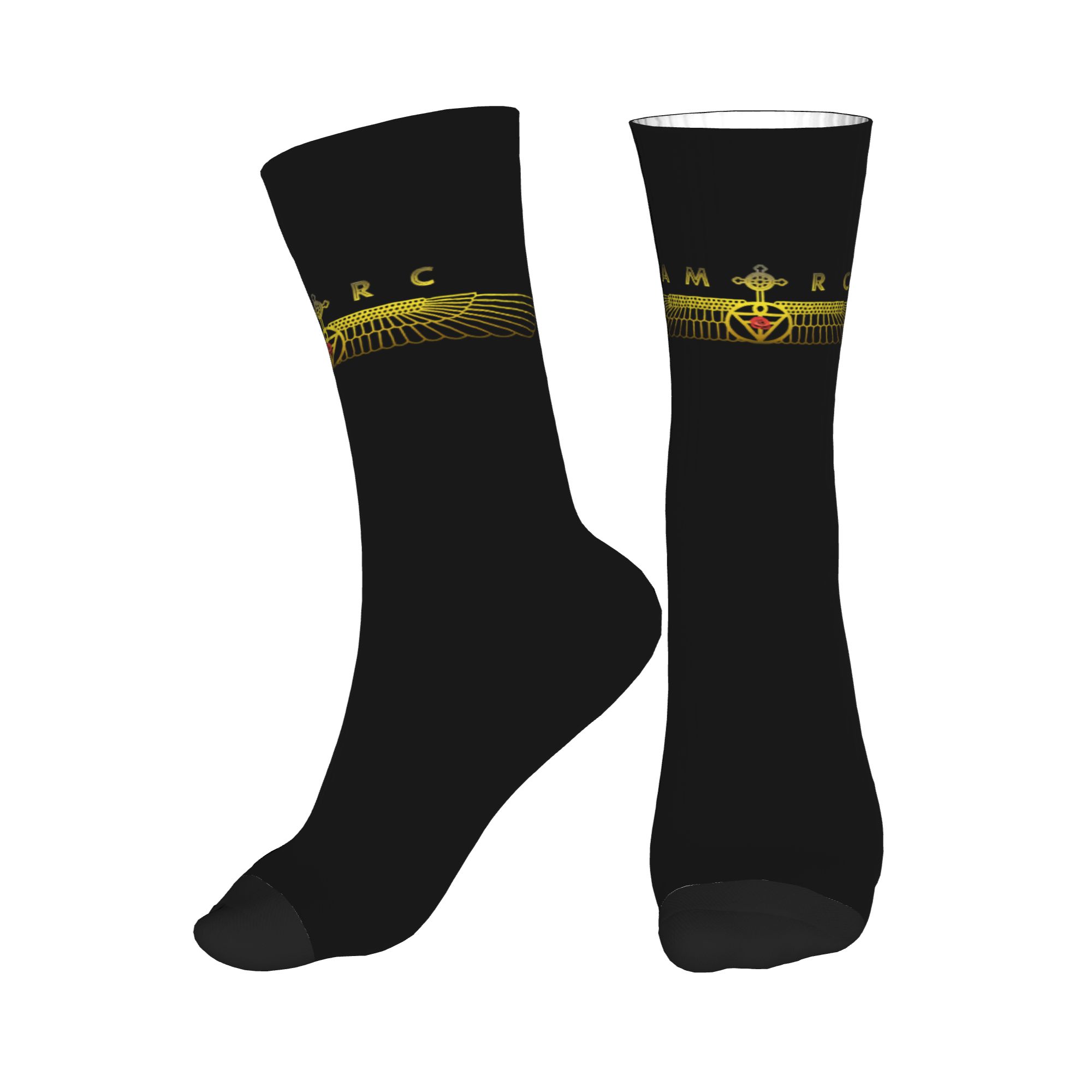 3D Printing Logo - Leuke herensokken met AMORC-logo, unisex, warme,