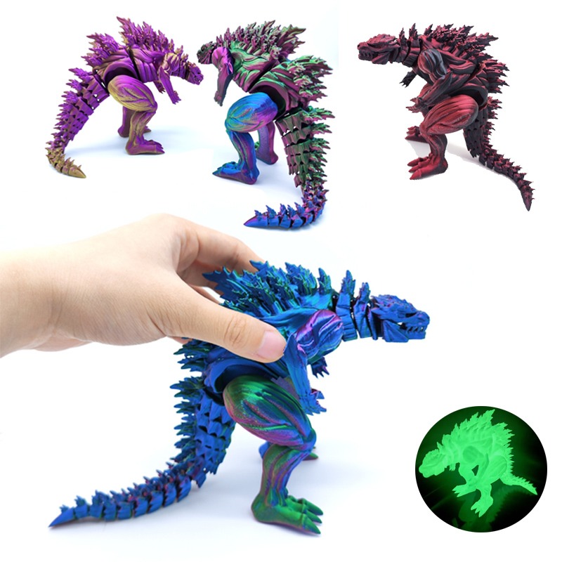 3D Printing Mockup - 3D-printen Spier Dinosaurus Actiefiguur Mini Speelgoed