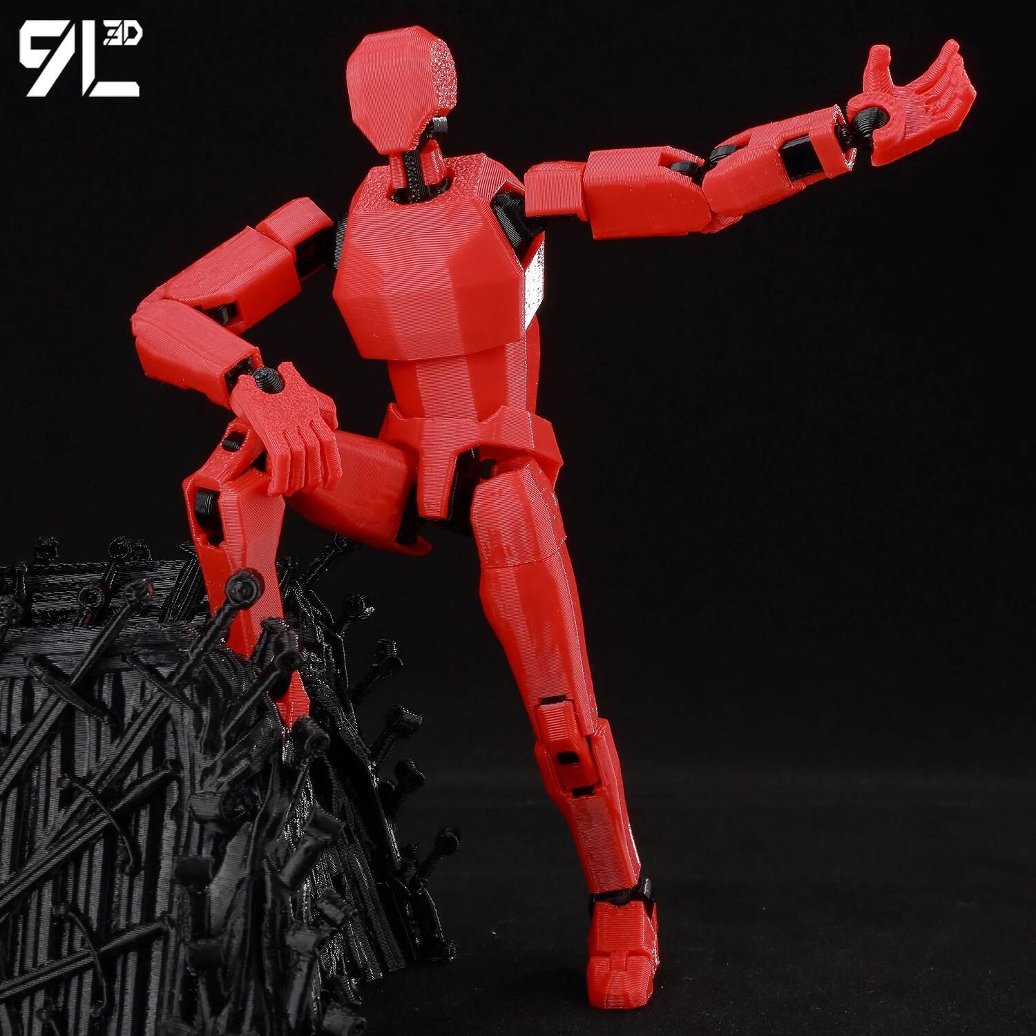 9L3D Gedrukt Dummy13 Lucky13 T - 3D Printing Mockup recensie en prijs