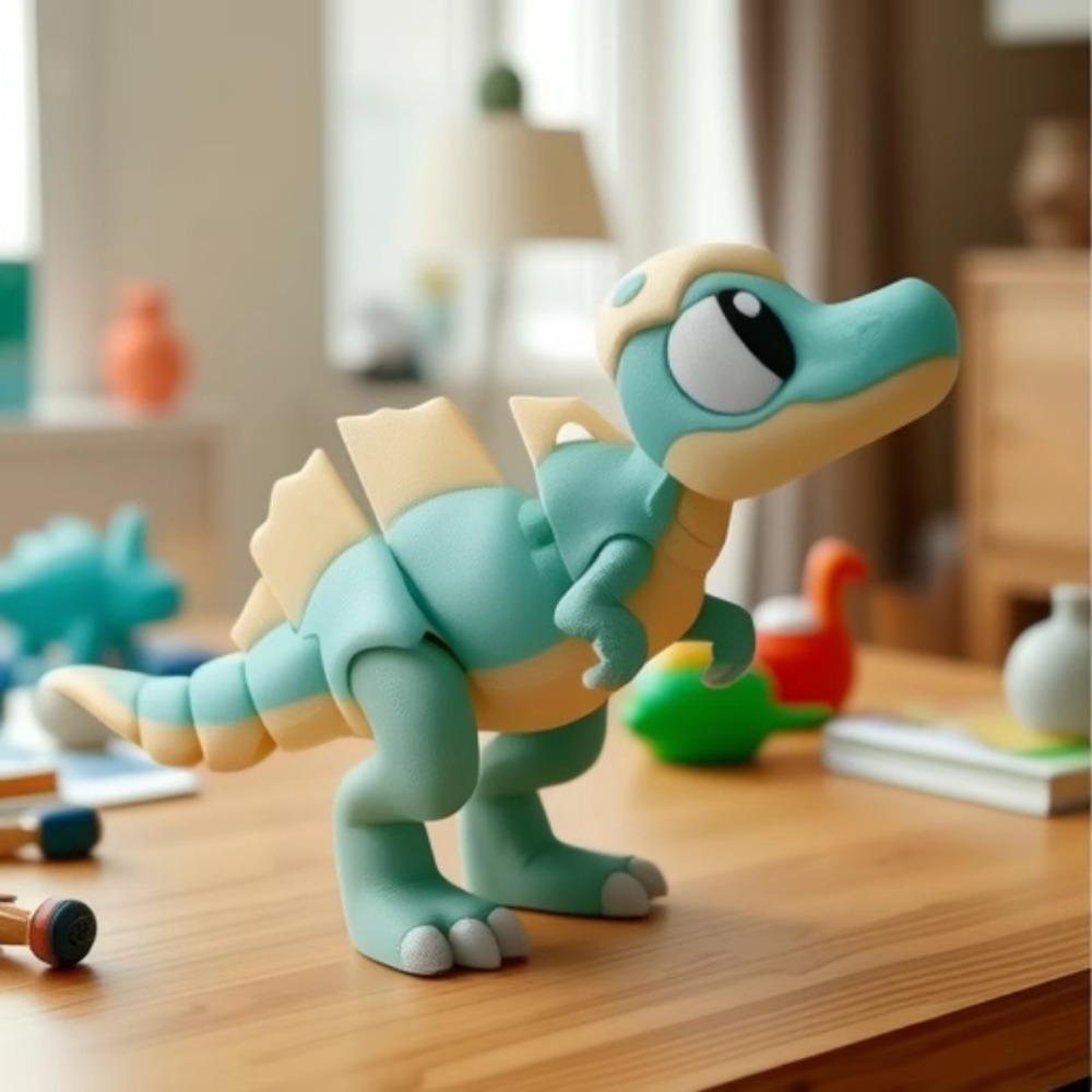 3D Geprint Cartoon Tyrannosaur - 3D Printing Household Items recensie en prijs