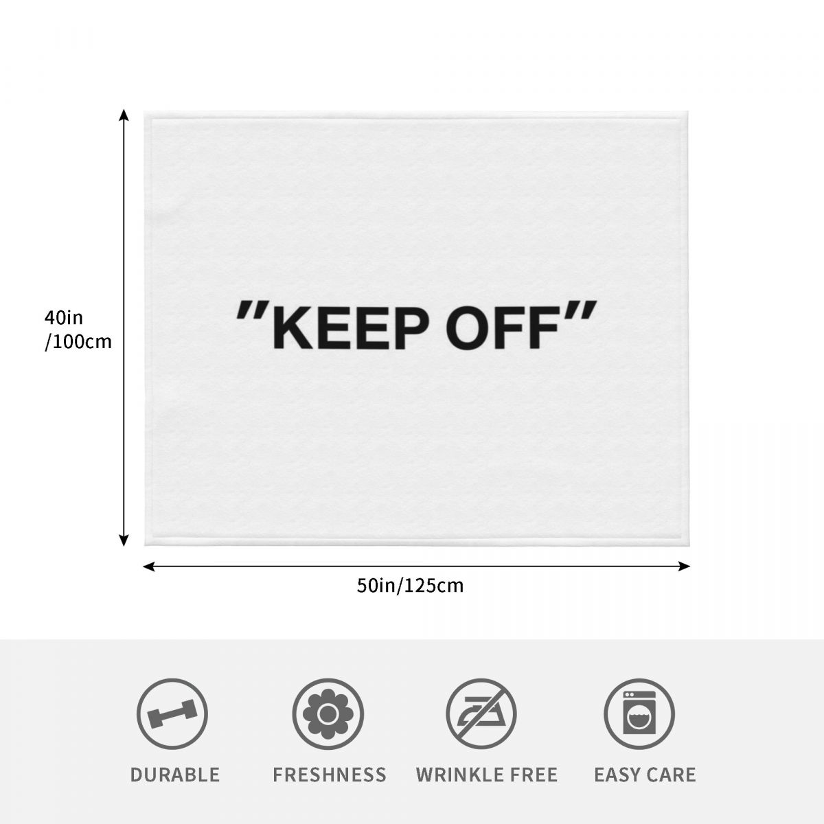KEEP OFF Quotation Throw Blank - 3D Printing Quotation recensie en prijs