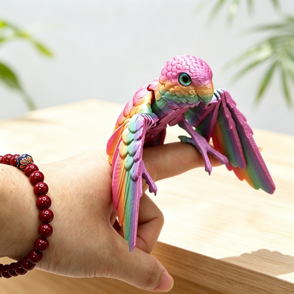 3D-geprint schattig papegaaien - 3D Printing Mockup recensie en prijs