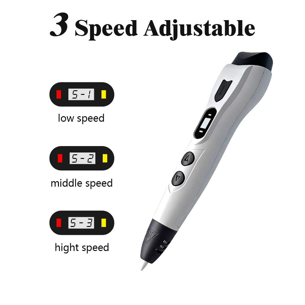 Verbeterde 3D-printpen met 50M - 3D Printing Pen For Kids recensie en prijs