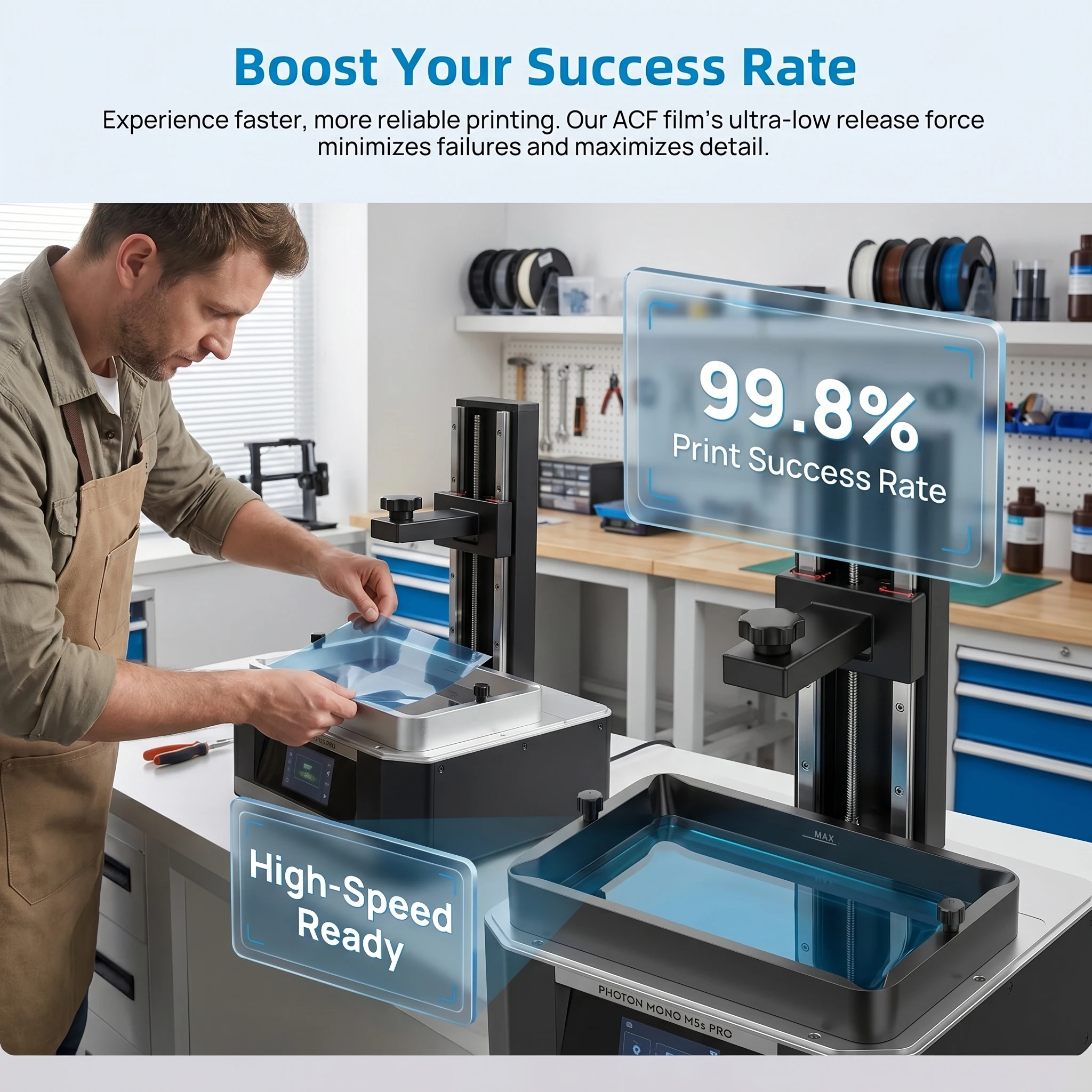 Hoge snelheid ACF release film - 3D Printing Pdf recensie en prijs