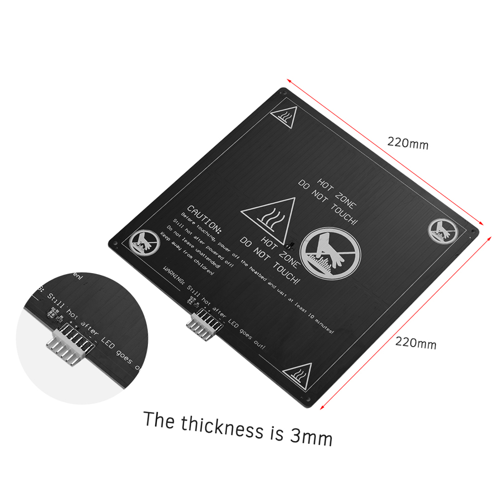 Aluminium Verwarmd Bed 12V Bro - 3D Printer Power Supply recensie en prijs